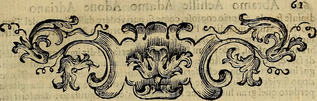 An illustration from Abcedario pittorico : nel quale compendiosamente sono descritte le patrie, i maestri, ed i tempi, ne' quali fiorirono circa quattro mila professori di pittura, di scultura, e d'architettura : diviso in tre parti ..., 1704, leaf 64