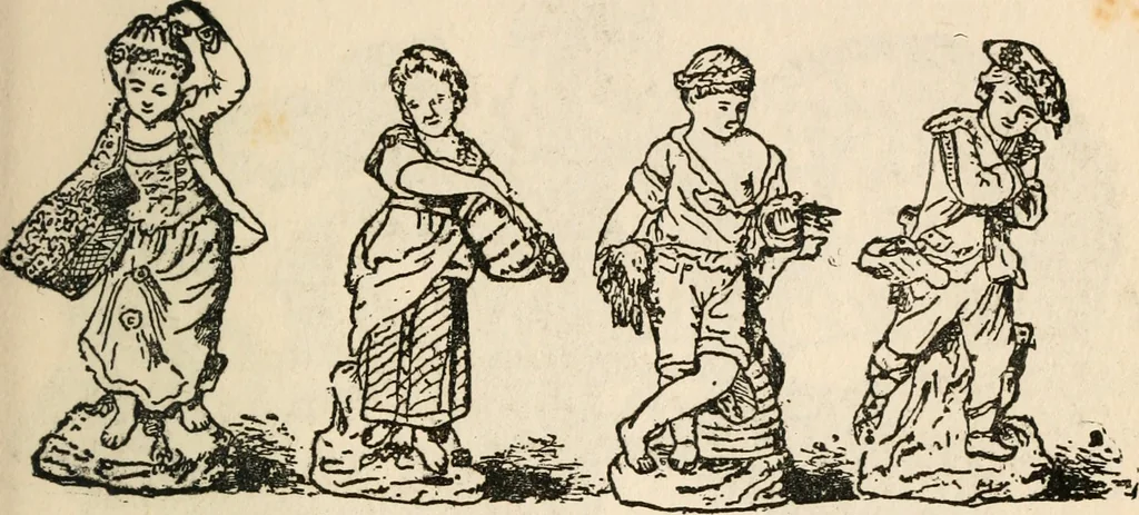 An illustration from The ABC of collecting old English china, giving short history of the English factories, and showing how to apply tests for unmarked china before 1800, 1908, leaf 130