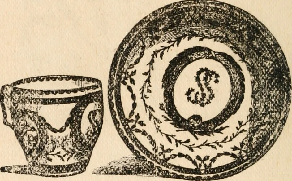 An illustration from The ABC of collecting old English china, giving short history of the English factories, and showing how to apply tests for unmarked china before 1800, 1908, leaf 139