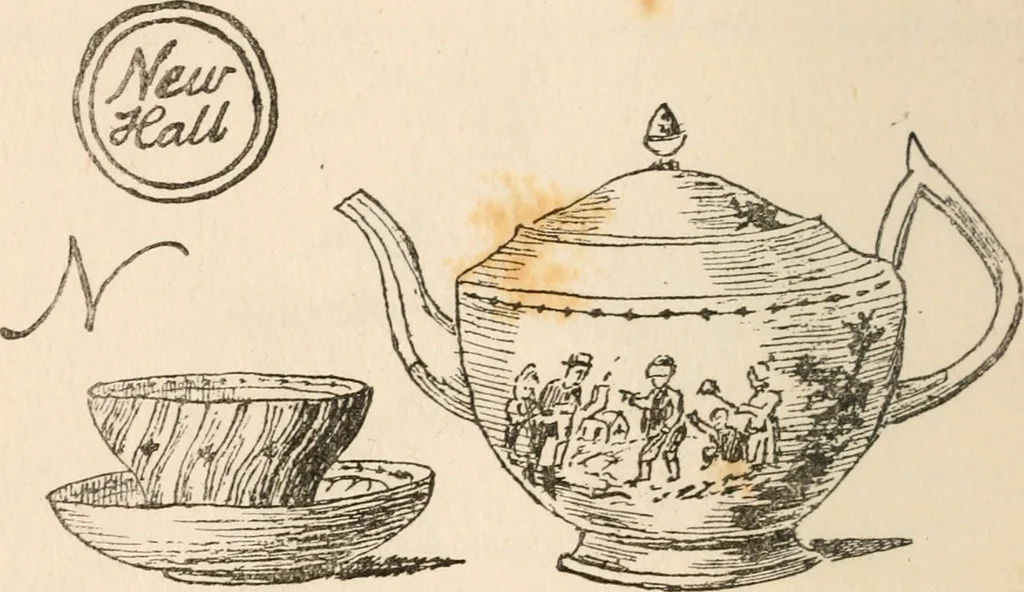 An illustration from The ABC of collecting old English china, giving short history of the English factories, and showing how to apply tests for unmarked china before 1800, 1908, leaf 27