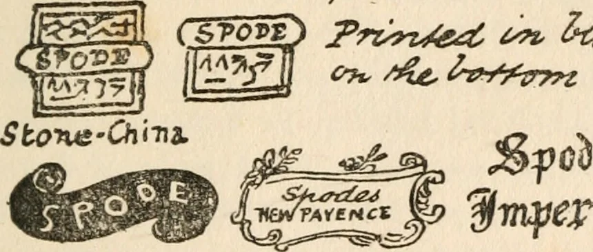 An illustration from The ABC of collecting old English china, giving short history of the English factories, and showing how to apply tests for unmarked china before 1800, 1908, leaf 28
