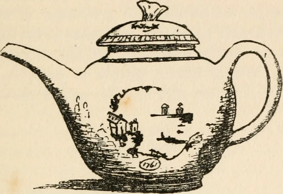 An illustration from The ABC of collecting old English china, giving short history of the English factories, and showing how to apply tests for unmarked china before 1800, 1908, leaf 38