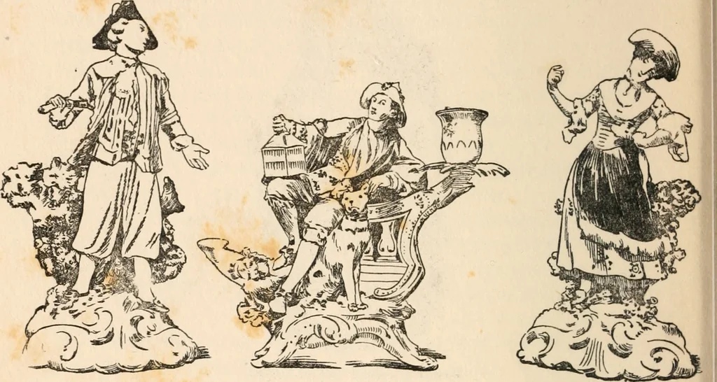 An illustration from The ABC of collecting old English china, giving short history of the English factories, and showing how to apply tests for unmarked china before 1800, 1908, leaf 63