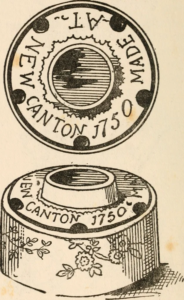 An illustration from The ABC of collecting old English china, giving short history of the English factories, and showing how to apply tests for unmarked china before 1800, 1908, leaf 79