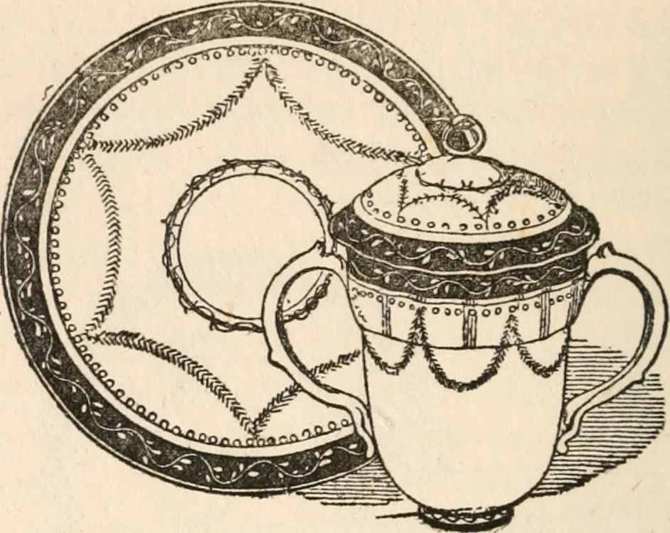 An illustration from The ABC of collecting old English china, giving short history of the English factories, and showing how to apply tests for unmarked china before 1800, 1908, leaf 91