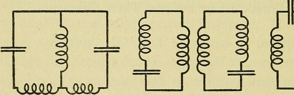 An illustration from The A B C of vacuum tubes in radio reception; an elementary and practical book on the theory and operation of vacuum tubes as detectors and amplifiers. Explains non-mathematically the fundamental principles upon which all vacuum tube circuits are based. Includes practical circuits and practical questions and answers. It is written especially for the beginner. All electrical and radio terms are fully explained, 1922, leaf 89