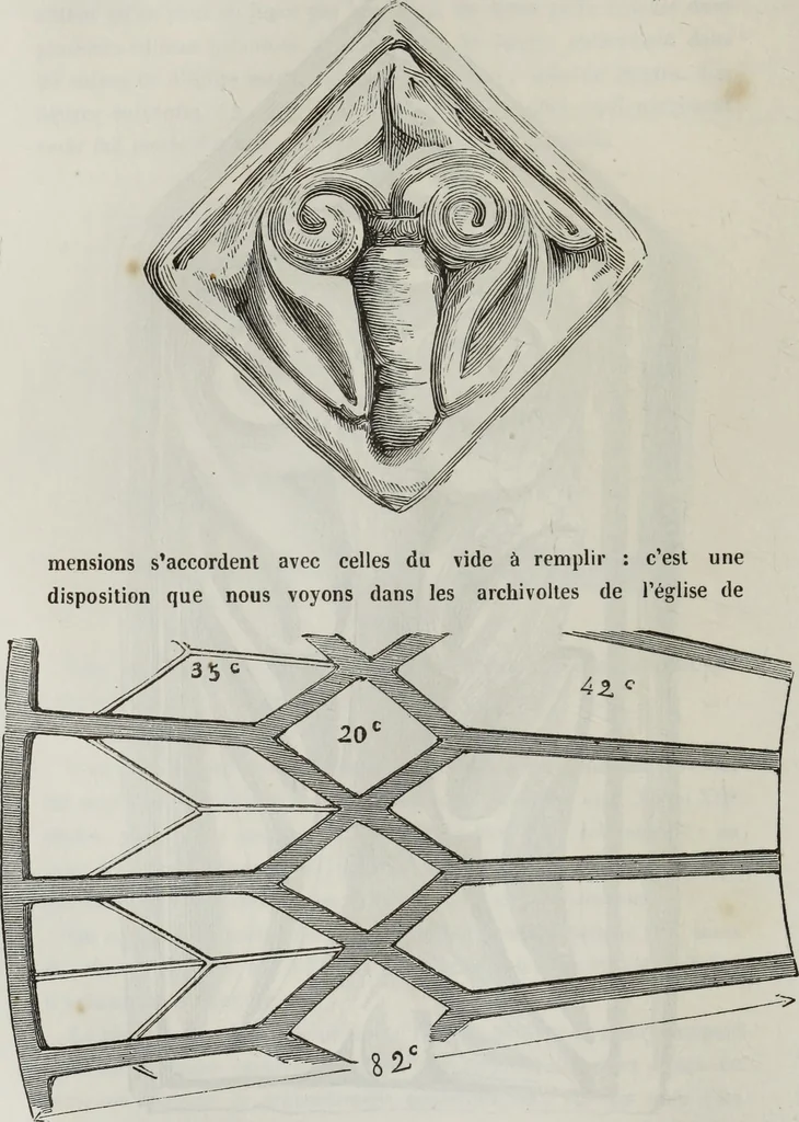 An illustration from Abécédaire, ou, Rudiment d'archéologie : architecture religieuse, 1886, leaf 105