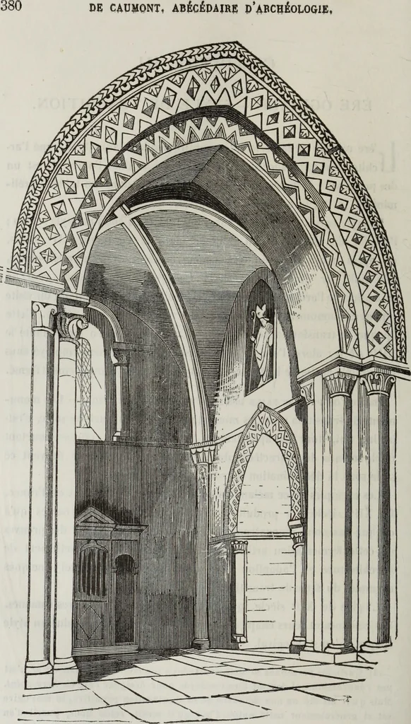 An illustration from Abécédaire, ou, Rudiment d'archéologie : architecture religieuse, 1886, leaf 393