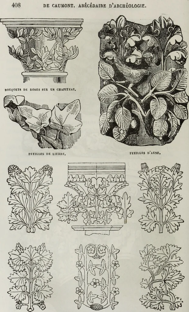 An illustration from Abécédaire, ou, Rudiment d'archéologie : architecture religieuse, 1886, leaf 421