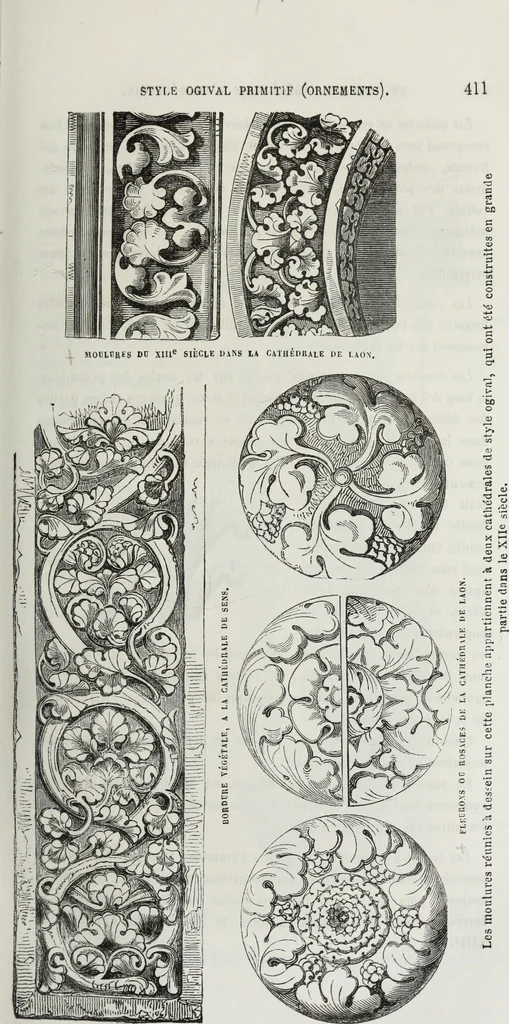 An illustration from Abécédaire, ou, Rudiment d'archéologie : architecture religieuse, 1886, leaf 424