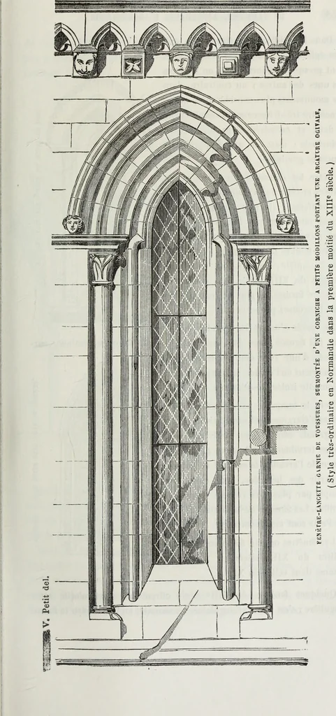 An illustration from Abécédaire, ou, Rudiment d'archéologie : architecture religieuse, 1886, leaf 438