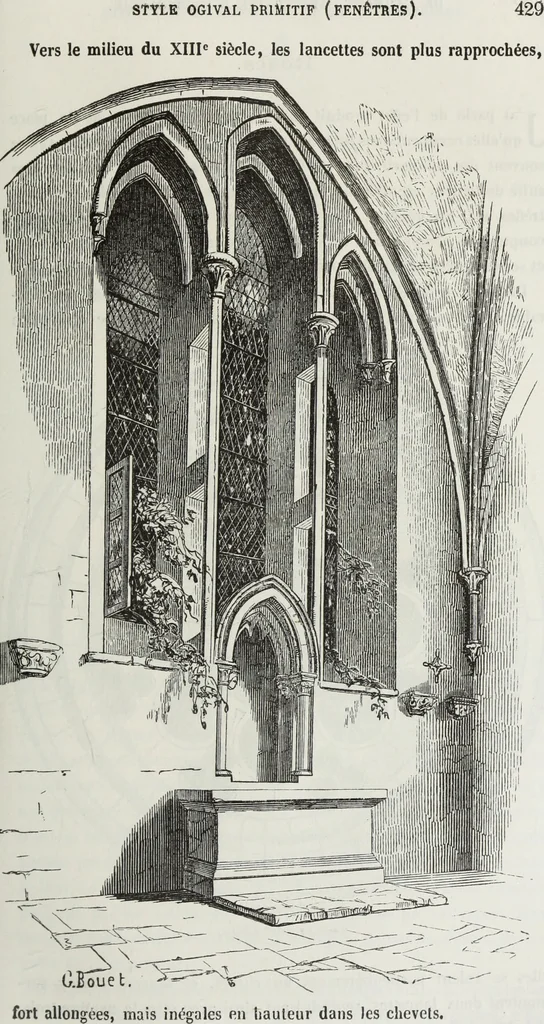 An illustration from Abécédaire, ou, Rudiment d'archéologie : architecture religieuse, 1886, leaf 442