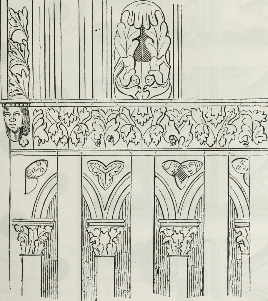 An illustration from Abécédaire, ou, Rudiment d'archéologie : architecture religieuse, 1886, leaf 450