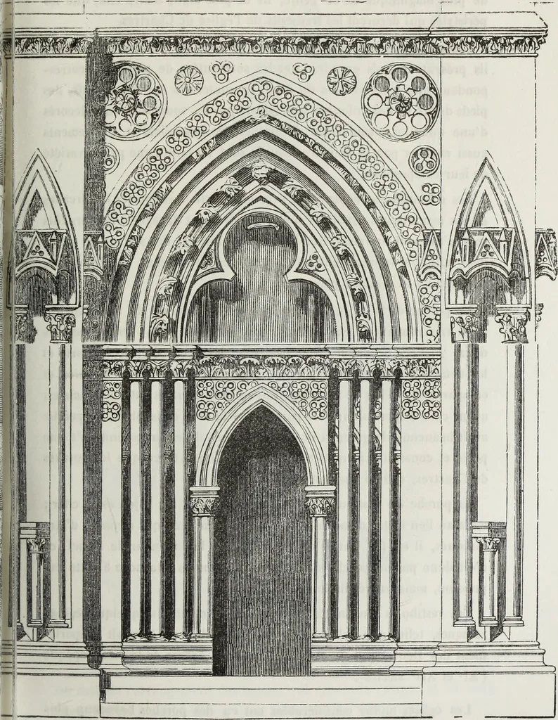 An illustration from Abécédaire, ou, Rudiment d'archéologie : architecture religieuse, 1886, leaf 456