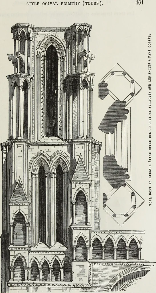 An illustration from Abécédaire, ou, Rudiment d'archéologie : architecture religieuse, 1886, leaf 474