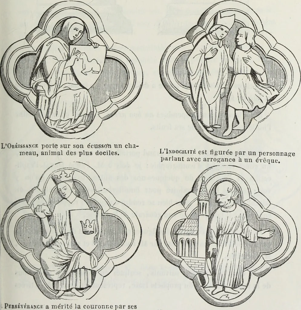 An illustration from Abécédaire, ou, Rudiment d'archéologie : architecture religieuse, 1886, leaf 496