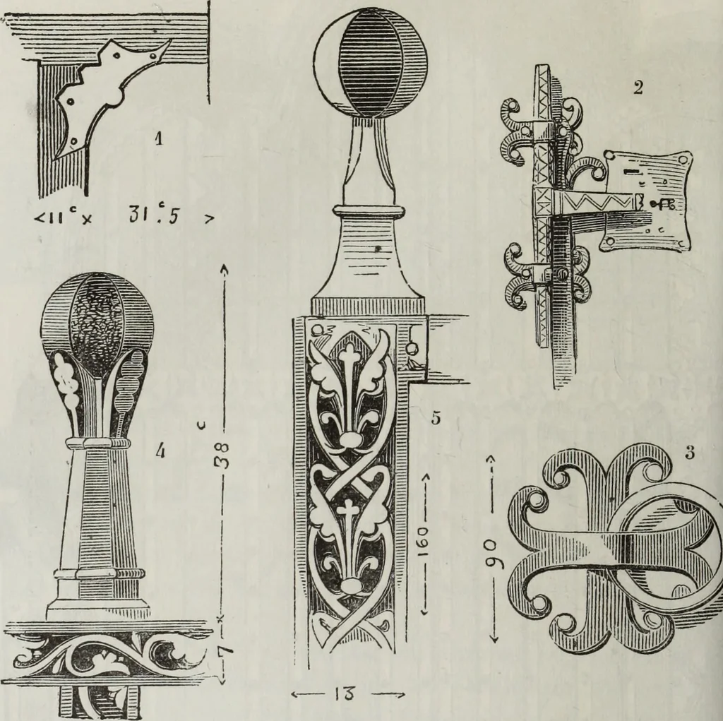 An illustration from Abécédaire, ou, Rudiment d'archéologie : architecture religieuse, 1886, leaf 577