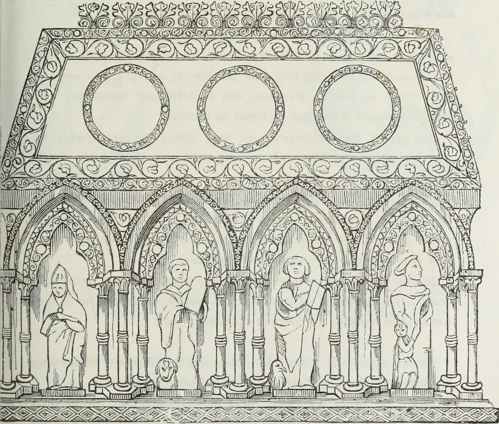 An illustration from Abécédaire, ou, Rudiment d'archéologie : architecture religieuse, 1886, leaf 580