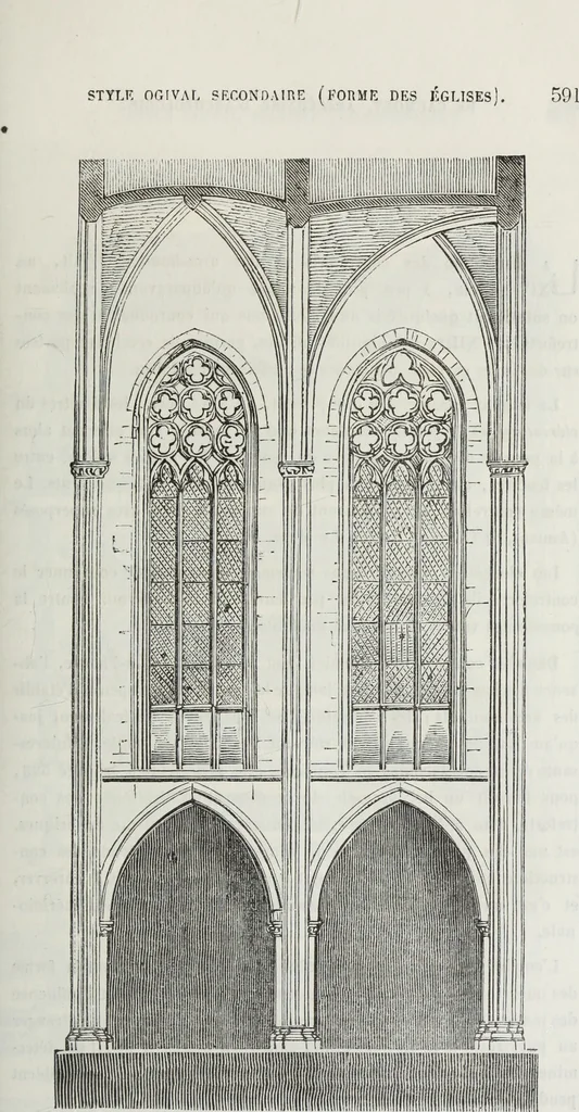 An illustration from Abécédaire, ou, Rudiment d'archéologie : architecture religieuse, 1886, leaf 604