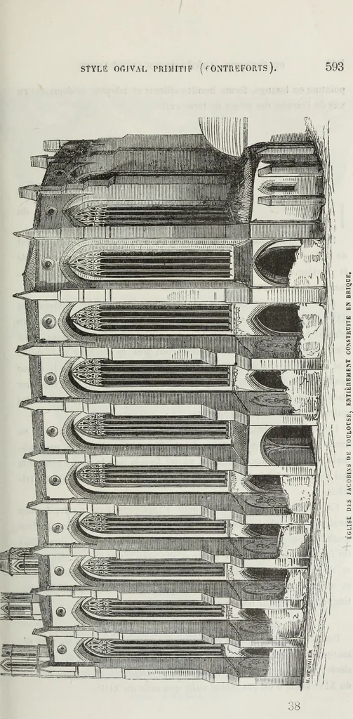An illustration from Abécédaire, ou, Rudiment d'archéologie : architecture religieuse, 1886, leaf 606