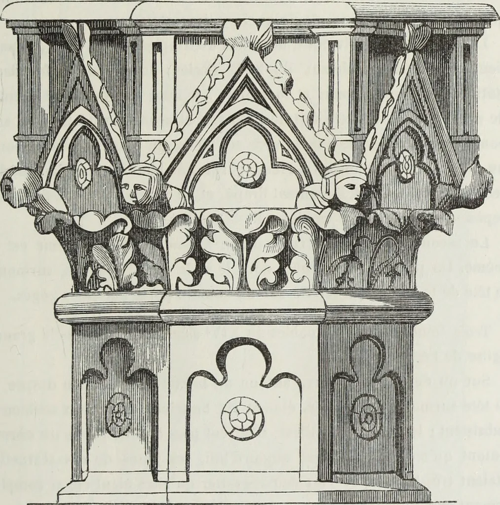 An illustration from Abécédaire, ou, Rudiment d'archéologie : architecture religieuse, 1886, leaf 636