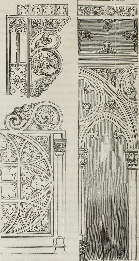 An illustration from Abécédaire, ou, Rudiment d'archéologie : architecture religieuse, 1886, leaf 647