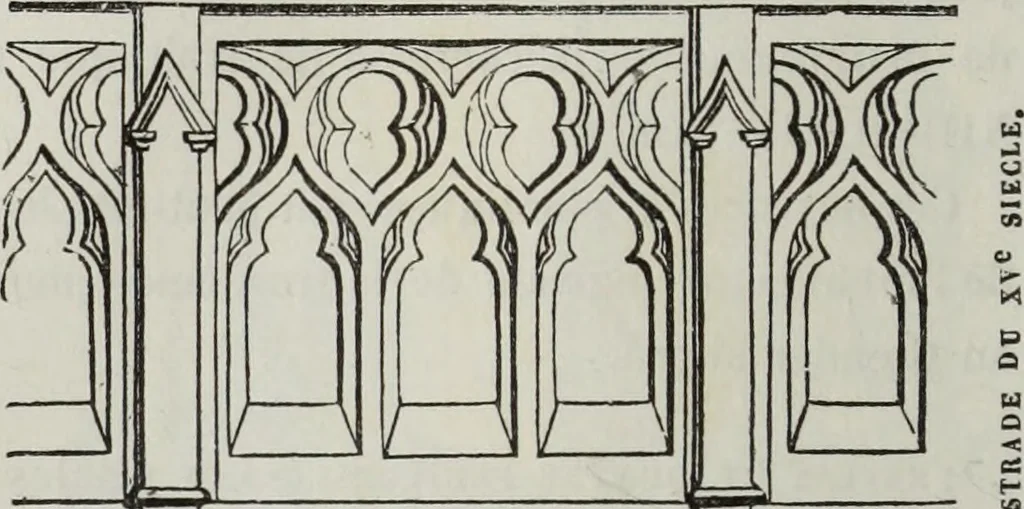 An illustration from Abécédaire, ou, Rudiment d'archéologie : architecture religieuse, 1886, leaf 657