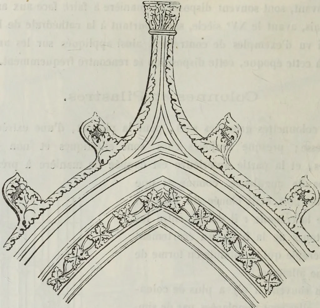 An illustration from Abécédaire, ou, Rudiment d'archéologie : architecture religieuse, 1886, leaf 663