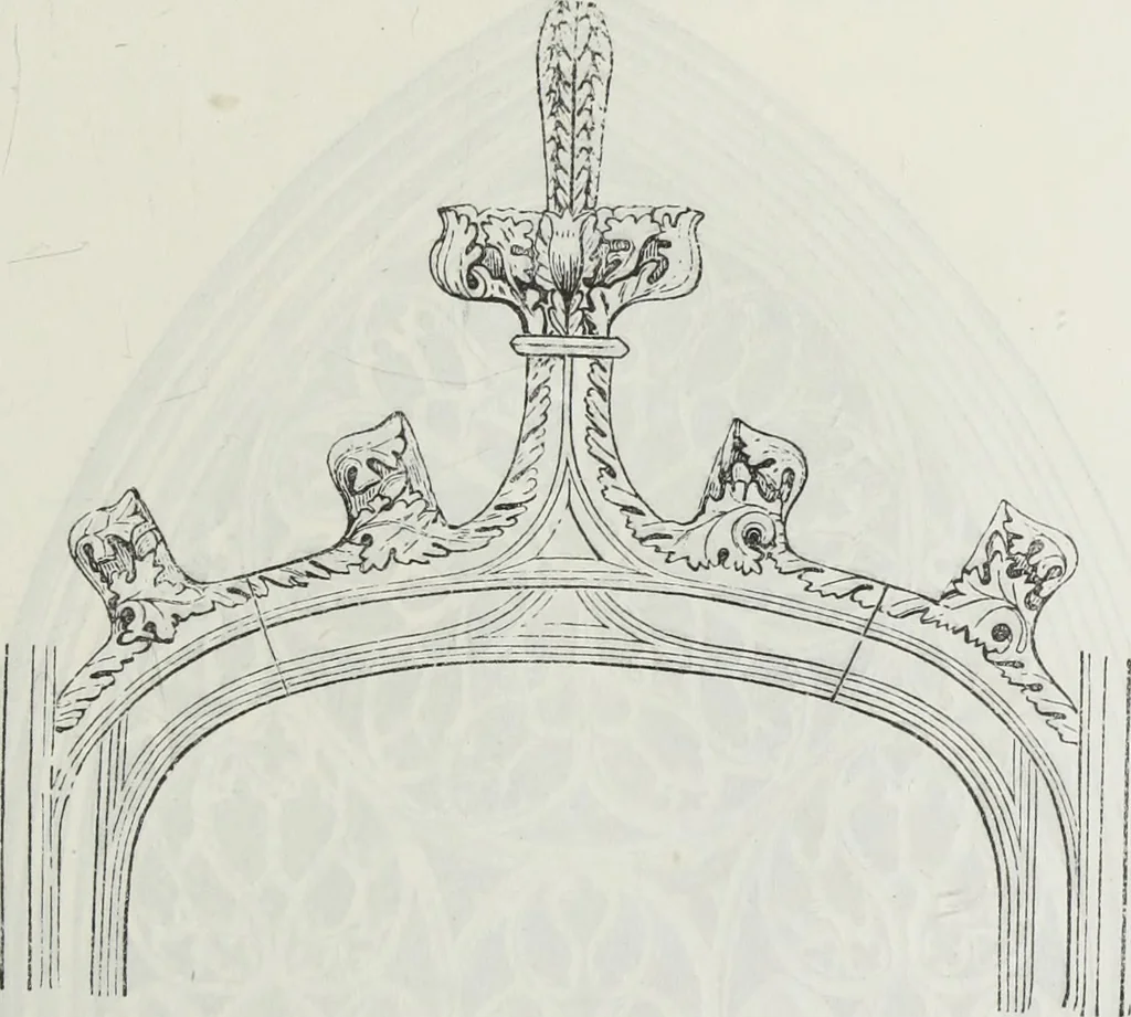 An illustration from Abécédaire, ou, Rudiment d'archéologie : architecture religieuse, 1886, leaf 664