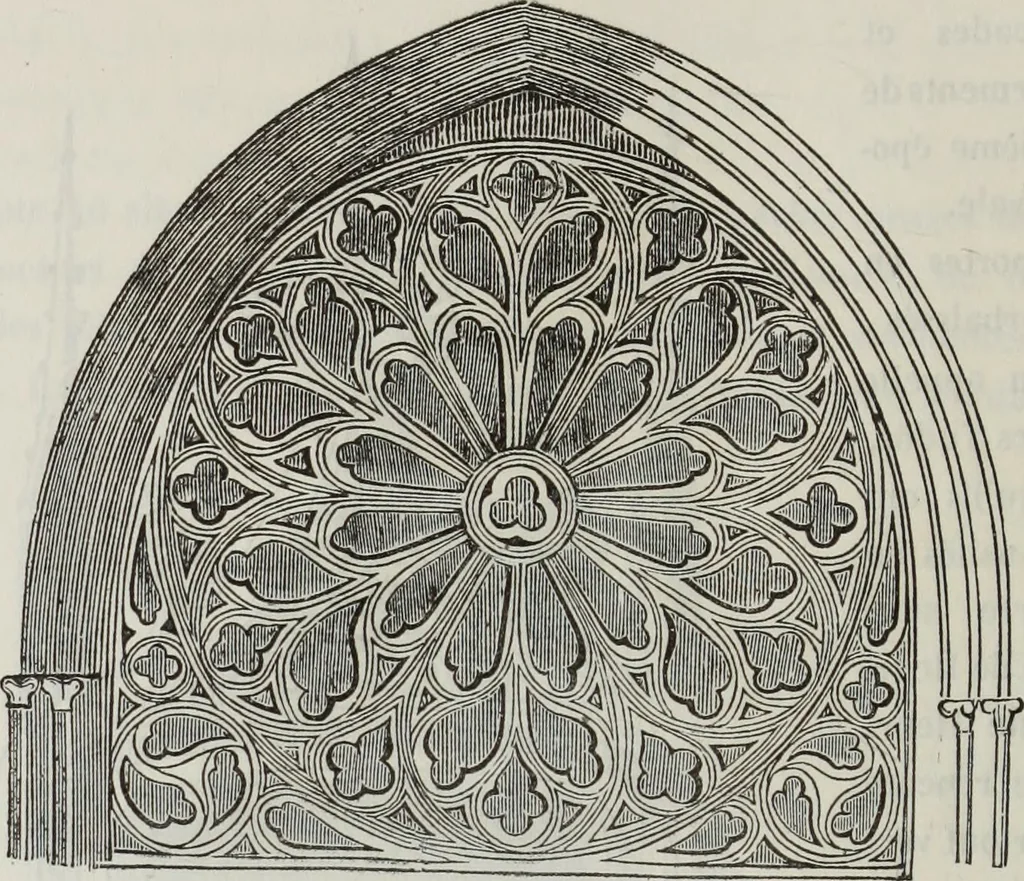 An illustration from Abécédaire, ou, Rudiment d'archéologie : architecture religieuse, 1886, leaf 665
