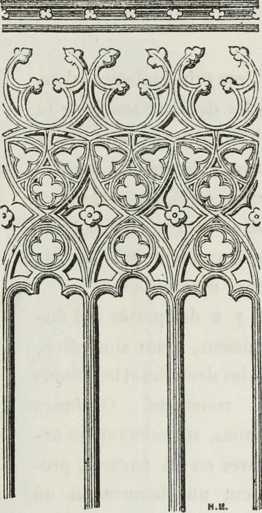 An illustration from Abécédaire, ou, Rudiment d'archéologie : architecture religieuse, 1886, leaf 676