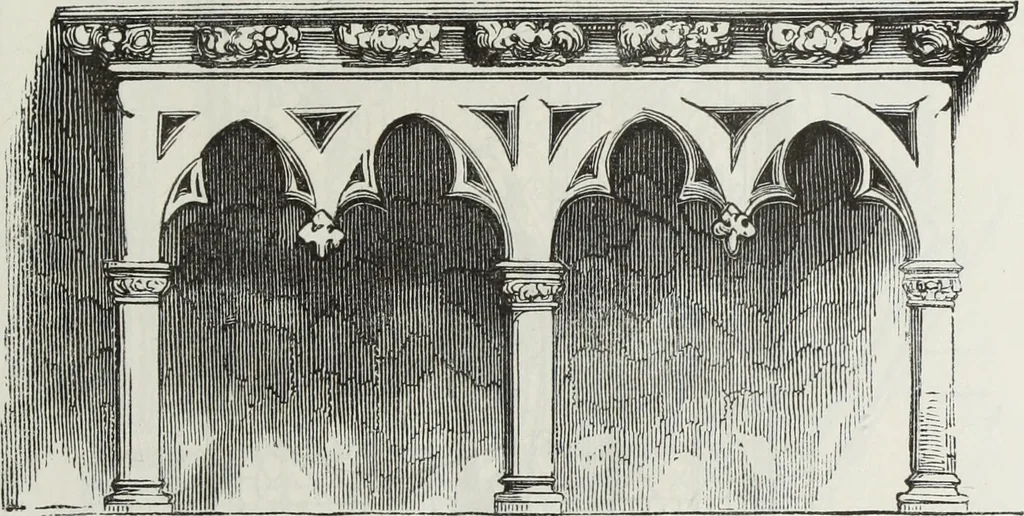 An illustration from Abécédaire, ou, Rudiment d'archéologie : architecture religieuse, 1886, leaf 696