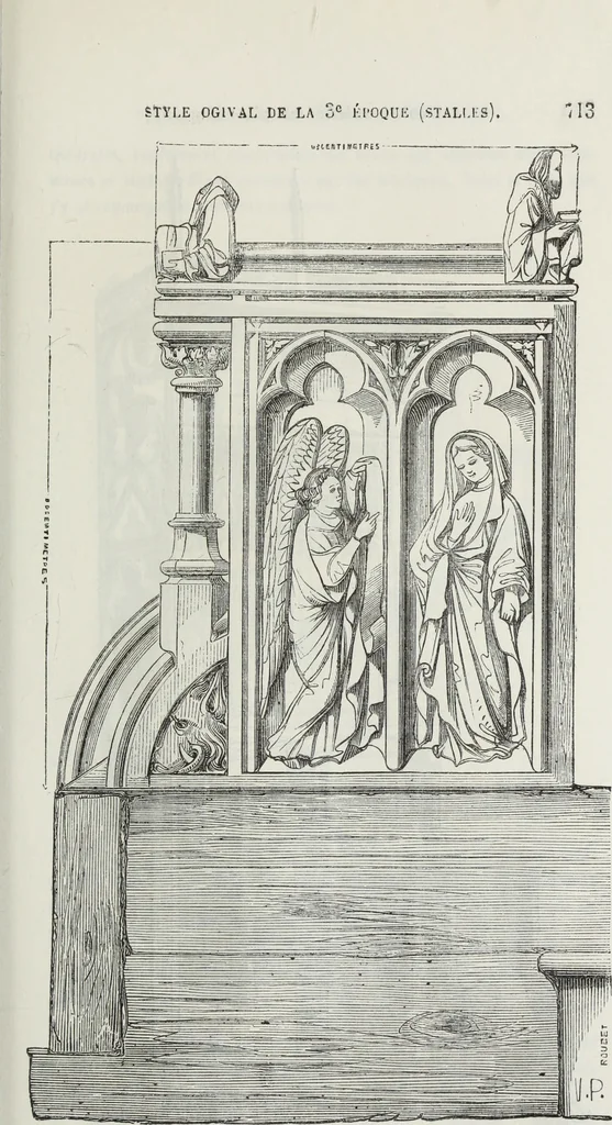An illustration from Abécédaire, ou, Rudiment d'archéologie : architecture religieuse, 1886, leaf 728