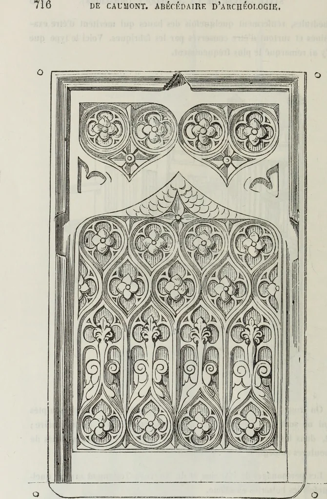 An illustration from Abécédaire, ou, Rudiment d'archéologie : architecture religieuse, 1886, leaf 731