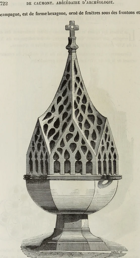 An illustration from Abécédaire, ou, Rudiment d'archéologie : architecture religieuse, 1886, leaf 737