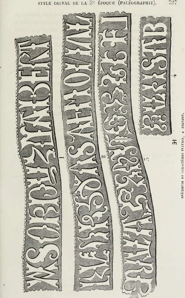 An illustration from Abécédaire, ou, Rudiment d'archéologie : architecture religieuse, 1886, leaf 752