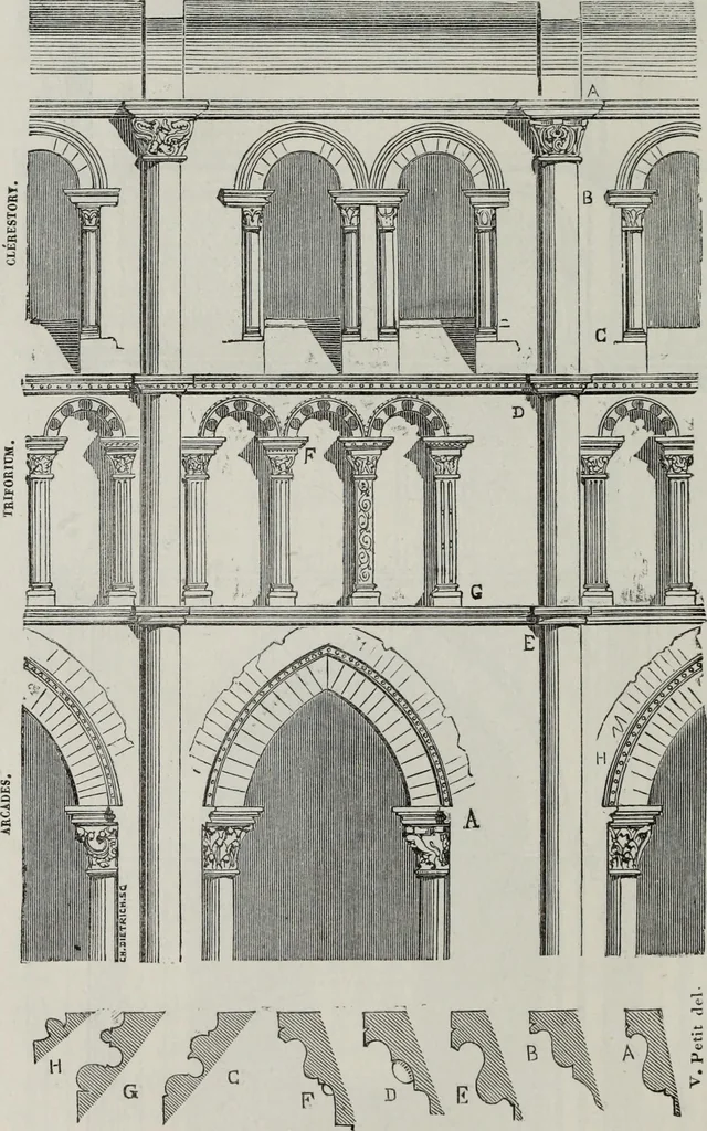 An illustration from Abecedaire ou rudiment d'archelogie : architecture religieuse ..., 1867, leaf 209