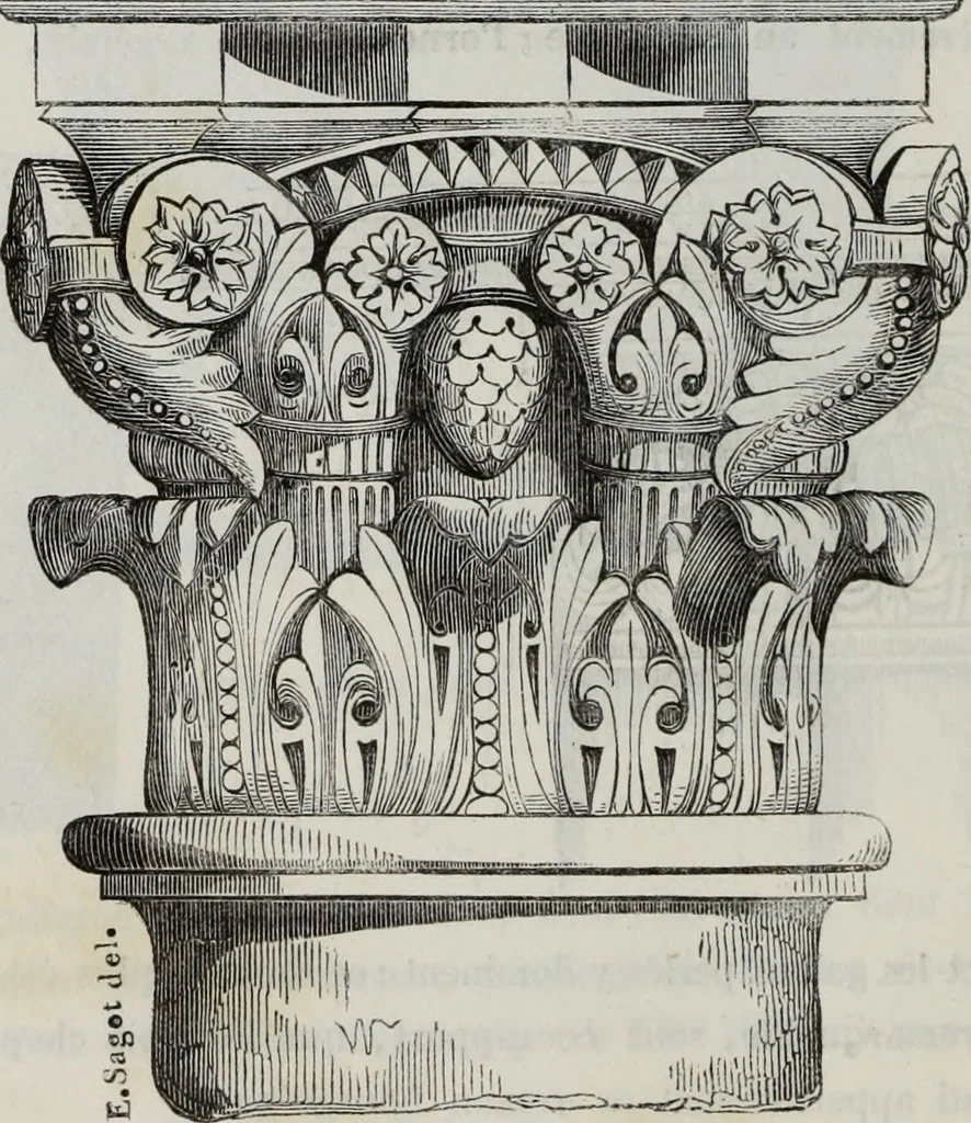 An illustration from Abecedaire ou rudiment d'archelogie : architecture religieuse ..., 1867, leaf 227