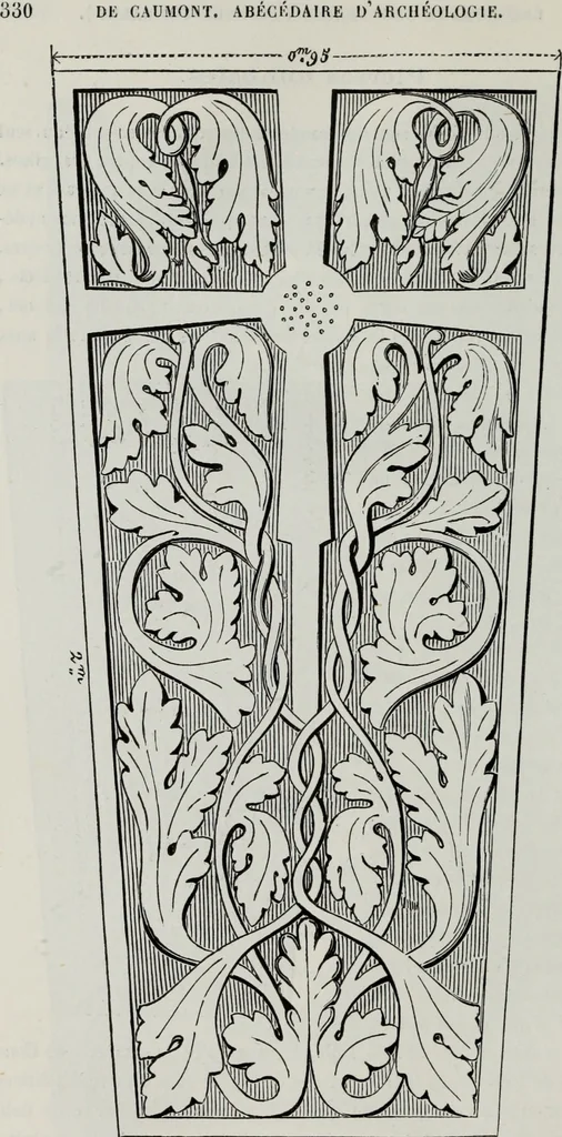 An illustration from Abecedaire ou rudiment d'archelogie : architecture religieuse ..., 1867, leaf 345