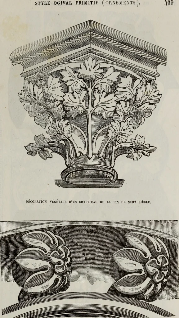 An illustration from Abecedaire ou rudiment d'archelogie : architecture religieuse ..., 1867, leaf 424