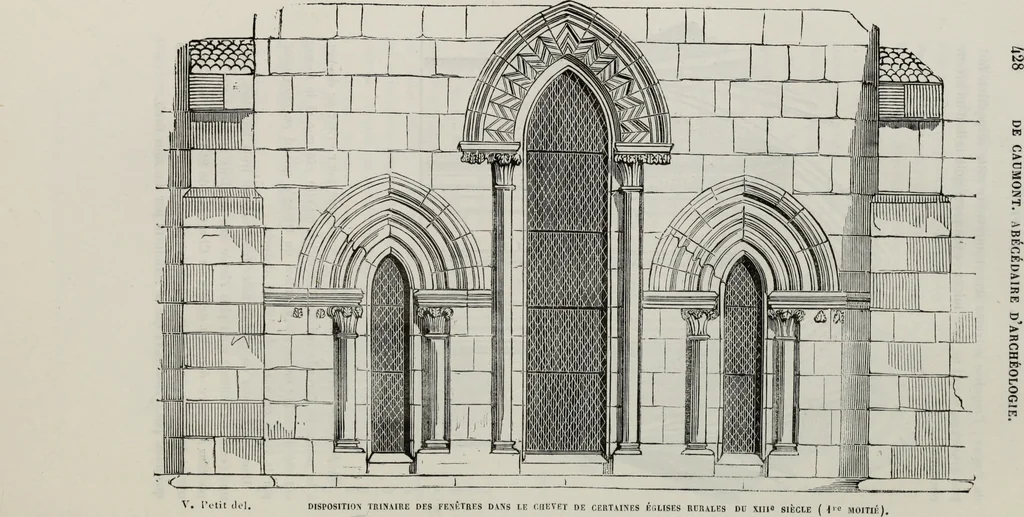 An illustration from Abecedaire ou rudiment d'archelogie : architecture religieuse ..., 1867, leaf 443