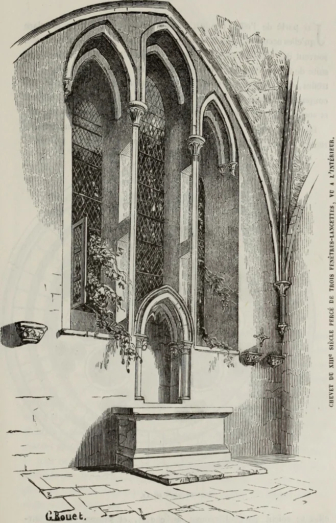 An illustration from Abecedaire ou rudiment d'archelogie : architecture religieuse ..., 1867, leaf 444