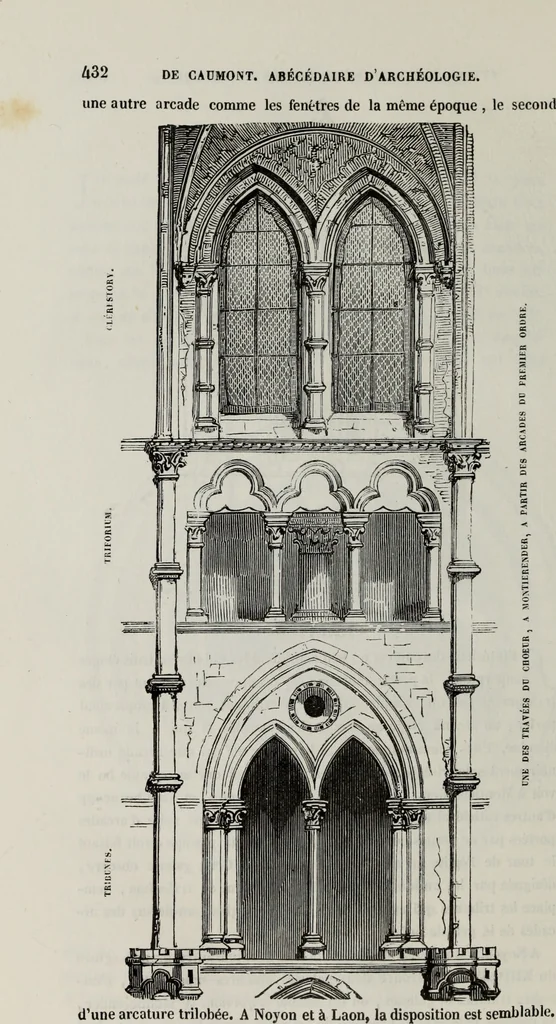 An illustration from Abecedaire ou rudiment d'archelogie : architecture religieuse ..., 1867, leaf 447