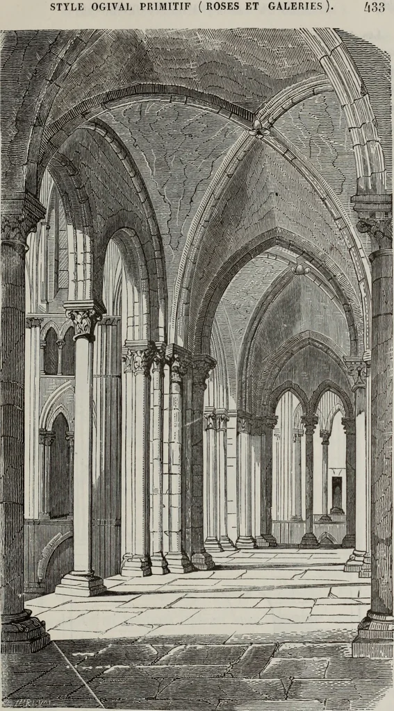 An illustration from Abecedaire ou rudiment d'archelogie : architecture religieuse ..., 1867, leaf 448