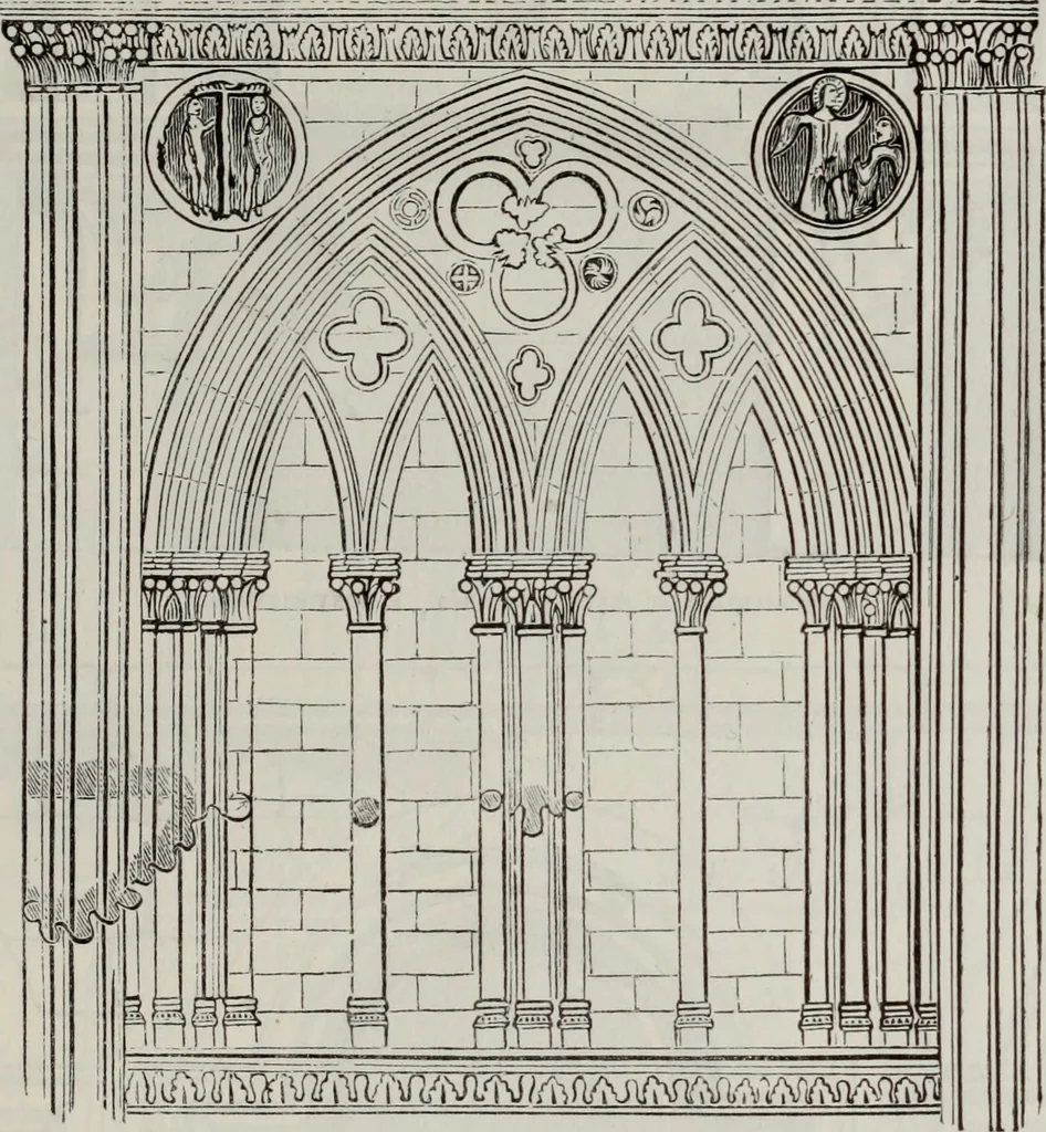 An illustration from Abecedaire ou rudiment d'archelogie : architecture religieuse ..., 1867, leaf 450