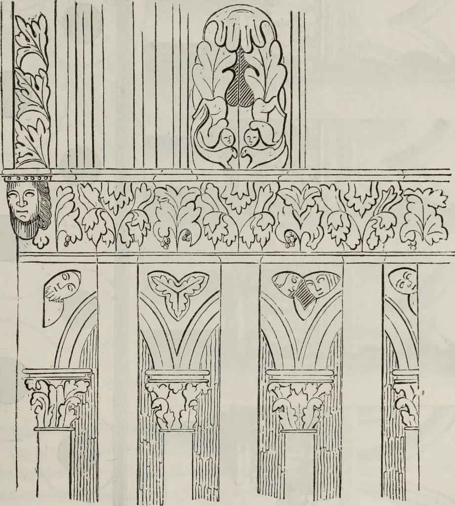 An illustration from Abecedaire ou rudiment d'archelogie : architecture religieuse ..., 1867, leaf 452