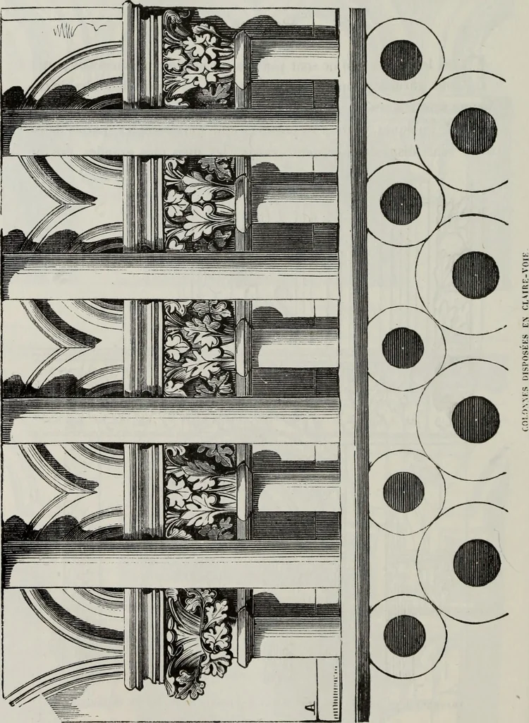 An illustration from Abecedaire ou rudiment d'archelogie : architecture religieuse ..., 1867, leaf 453