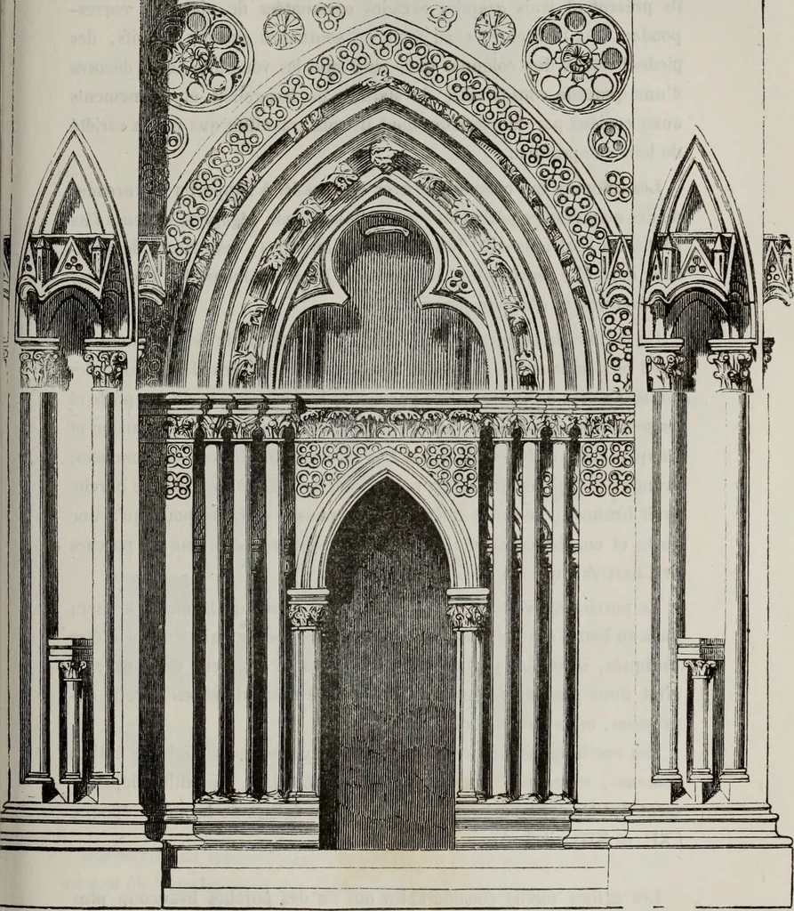 An illustration from Abecedaire ou rudiment d'archelogie : architecture religieuse ..., 1867, leaf 458