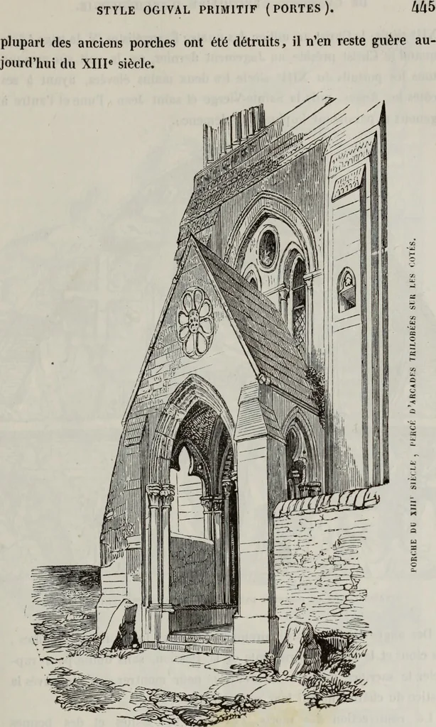 An illustration from Abecedaire ou rudiment d'archelogie : architecture religieuse ..., 1867, leaf 460