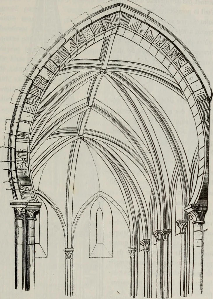 An illustration from Abecedaire ou rudiment d'archelogie : architecture religieuse ..., 1867, leaf 470